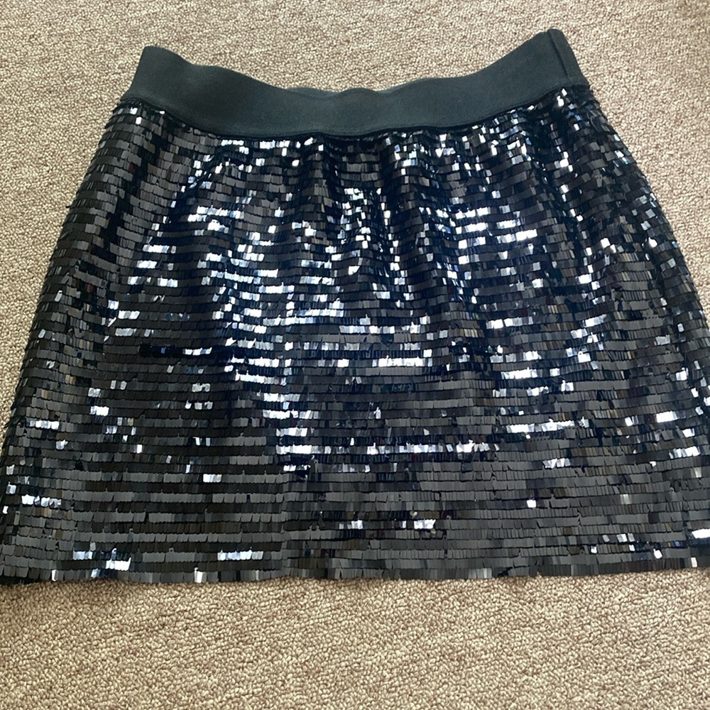 77kids Black Sequin  Mini Skirt